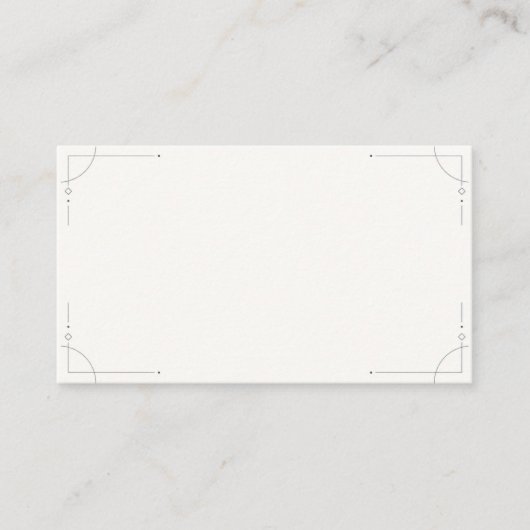 Minimalist Geometric Blank Wedding Enclosure Card エンクロージャーカード (正面)