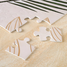 Minimalist Geometric & Botanical Puzzle – Hexagons