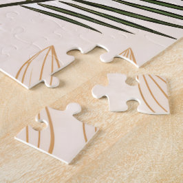 Minimalist Geometric & Botanical Puzzle – Hexagons ジグソーパズル