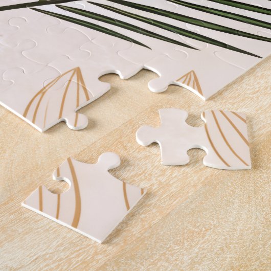 Minimalist Geometric & Botanical Puzzle – Hexagons ジグソーパズル (側面)