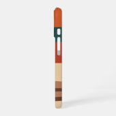 Minimalist Geometric Coffee Cup Scene iPhone 16ケース (左側面)