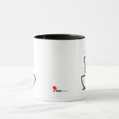 Minimalist Geometric Coffee Mug – Modern Cafe Art  マグカップ (中央)