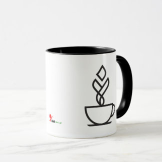 Minimalist Geometric Coffee Mug – Modern Cafe Art  マグカップ