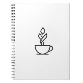 Minimalist Geometric Coffee Notebook ノートブック (正面)