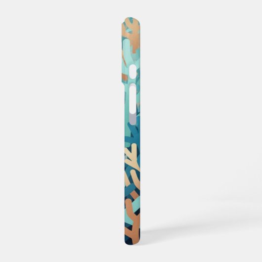 Minimalist Geometric Coral iPhone 16ケース (左側面)