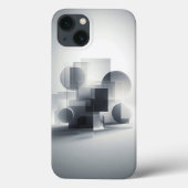 Minimalist Geometric Glass Phone Case - Abstract  Case-Mate iPhoneケース (裏面)