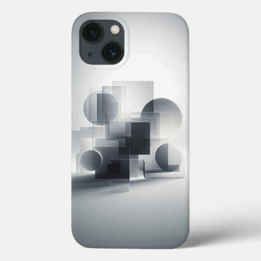 Minimalist Geometric Glass Phone Case - Abstract Case-Mate iPhoneケース (裏面)