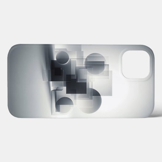 Minimalist Geometric Glass Phone Case - Abstract Case-Mate iPhoneケース (裏面 (横))