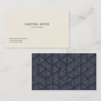 Minimalist Geometric Japanese Business Card 名刺