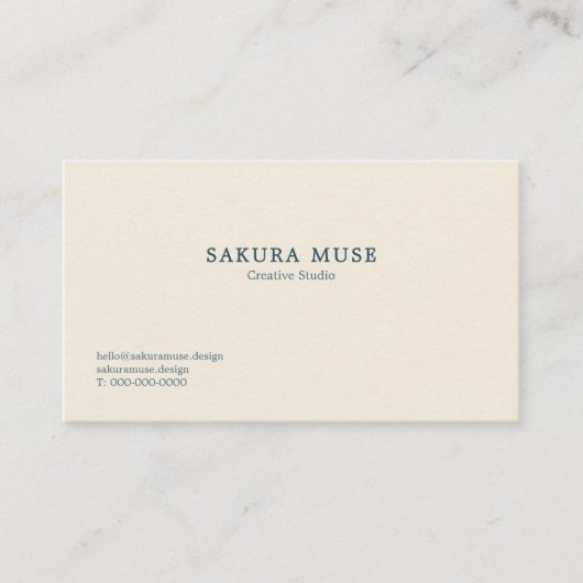 Minimalist Geometric Japanese Business Card  名刺 (正面)