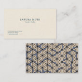 Minimalist Geometric Japanese Business Card  名刺 (正面/裏面)