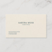 Minimalist Geometric Japanese Business Card  名刺 (正面)