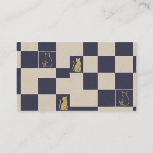 Minimalist Geometric Japanese Business Card   名刺 (裏面)