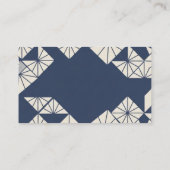 Minimalist Geometric Japanese Business Card  名刺 (裏面)