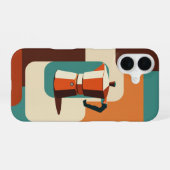 Minimalist Geometric Moka Maker iPhone 16ケース (裏面横)