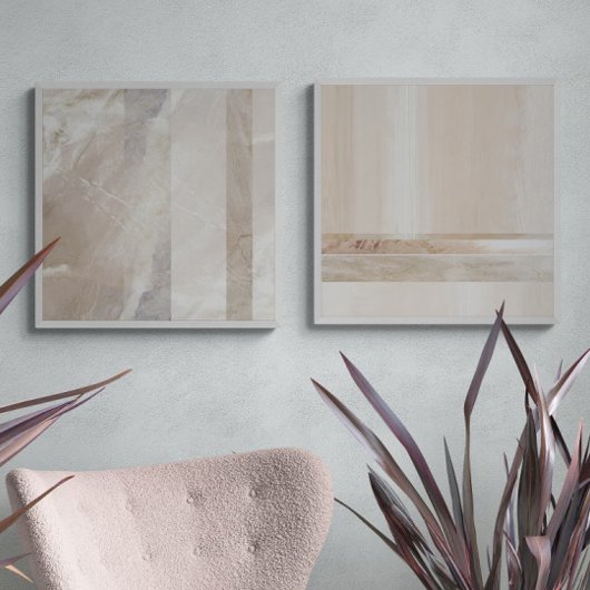 Minimalist Geometric Neutral Abstract Print