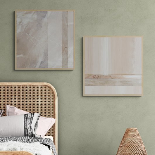 Minimalist Geometric Neutral Abstract Print