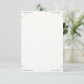 Minimalist Geometric RSVP Card (スタンド正面)