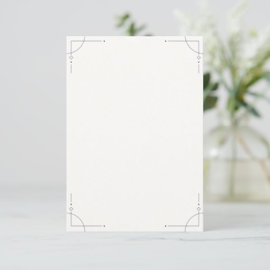 Minimalist Geometric RSVP Card (スタンド正面)