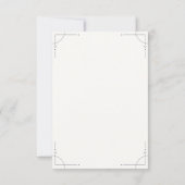 Minimalist Geometric RSVP Card (裏面)