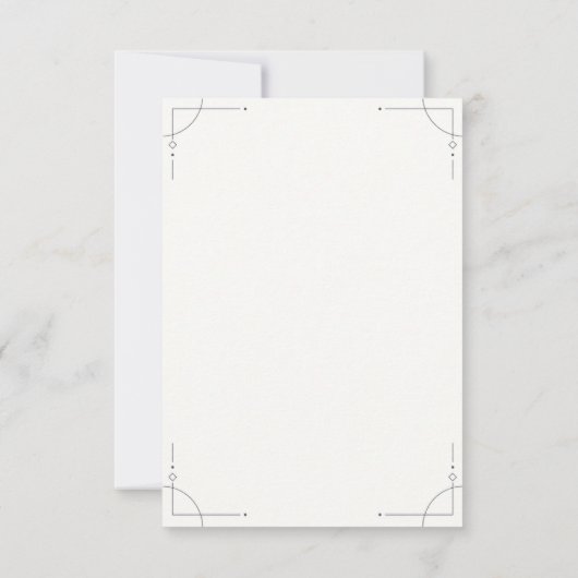 Minimalist Geometric RSVP Card (裏面)