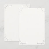 Minimalist Geometric RSVP Card (正面/裏面)