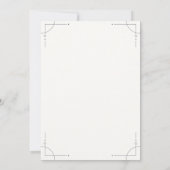 Minimalist Geometric Save the Date セーブザデート (裏面)