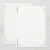 Minimalist Geometric Save the Date セーブザデート (正面/裏面)