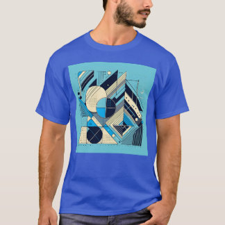 Minimalist Geometric Shapes Retro Style gift Tシャツ
