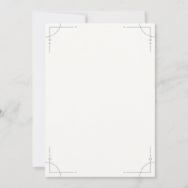 Minimalist Geometric Wedding Invitation 招待状