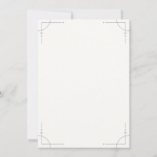 Minimalist Geometric Wedding Invitation 招待状