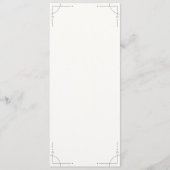 Minimalist Geometric Wedding Program プログラム (正面)