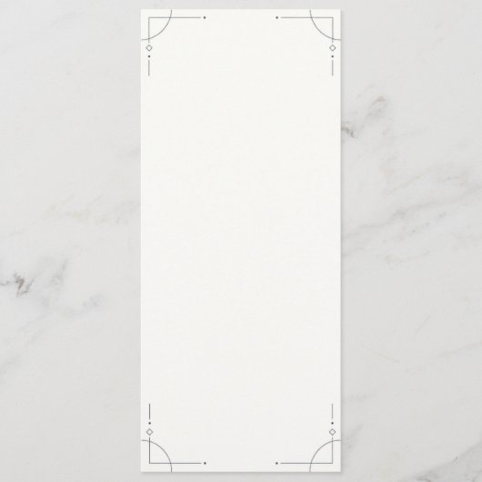 Minimalist Geometric Wedding Program プログラム (正面)