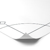 Minimalist Geometric Wedding Seating Chart ポスター (角)