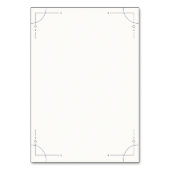 Minimalist Geometric Wedding Table Number テーブルナンバー (裏面)