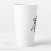 Minimalist Geometric Whale Mug カフェラテマグ (正面)