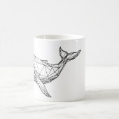 Minimalist Geometric Whale Mug コーヒーマグカップ (中央)