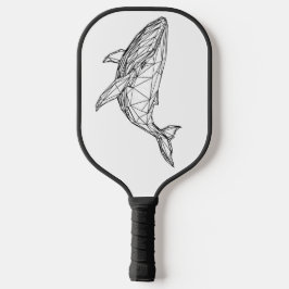 Minimalist Geometric Whale Pickleball Paddle ピックルボールラケット