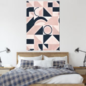 Minimalist Geometry キャンバスプリント (インサイチュ (寝室))