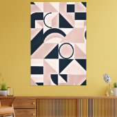 Minimalist Geometry キャンバスプリント (インサイチュ (リビング))