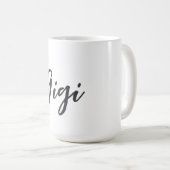 Minimalist Gigi コーヒーマグカップ (正面右)