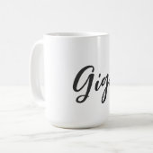 Minimalist Gigi コーヒーマグカップ (正面左)
