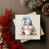 Minimalist Gnome Merry Christmas シーズンカード