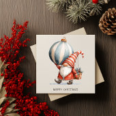 Minimalist Gnome Merry Christmas シーズンカード