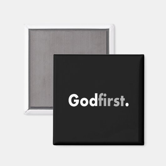 Minimalist God First Simple Christian  マグネット (正面/裏面)