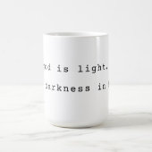 Minimalist God is Light Coffee Mug コーヒーマグカップ (中央)