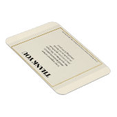 Minimalist Gold Border Luxury Business Thank You P マグネット (右側)