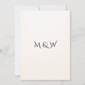 Minimalist Gold Botanical Eucalyptus Wedding セーブザデート (裏面)