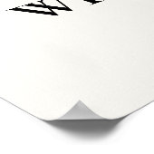 Minimalist Gold Botanical Quote Print Poster ポスター (角)