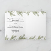 Minimalist Gold Christmas Folded Card シーズンカード (内部)